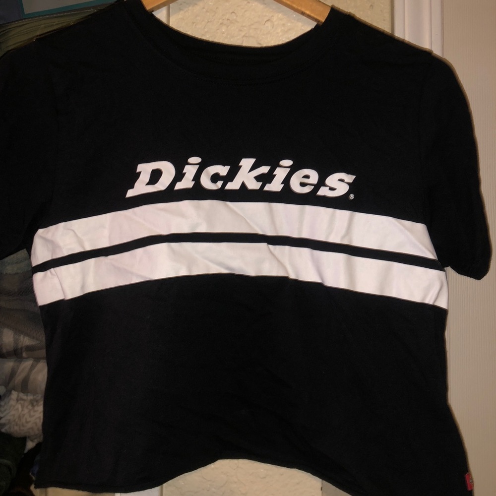 dickies black crop top